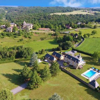 Villa with Pool Dordogne, Aerial view